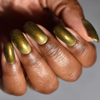 Image provided for Bee's Knees by a paid swatcher featuring the nail polish " Lord Percival the Second "
