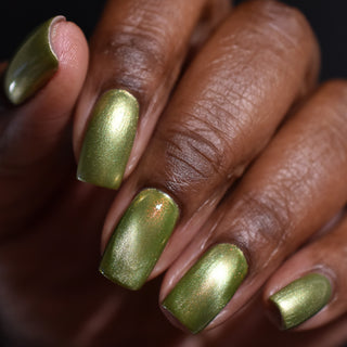 Image provided for Bee's Knees by a paid swatcher featuring the nail polish " This One is Declined "