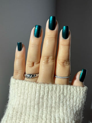 Image provided for Bee's Knees by a paid swatcher featuring the nail polish " Entirely Bewitching but so Odd "