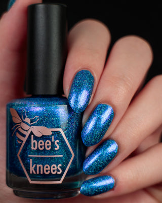 Image provided for Bee's Knees by a paid swatcher featuring the nail polish " Thalassophilia "