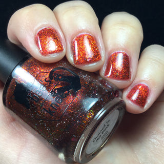 Image provided for Bee's Knees by a paid swatcher featuring the nail polish " Chained to the Desk "