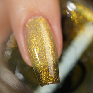 Image provided for Bee's Knees by a paid swatcher featuring the nail polish " Lord Percival the Second "