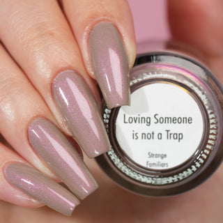 Image provided for Bee's Knees by a paid swatcher featuring the nail polish " Loving Someone is Not a Trap "