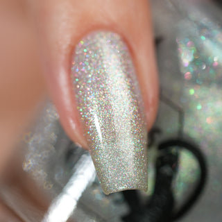 Image provided for Bee's Knees by a paid swatcher featuring the nail polish " The Source "