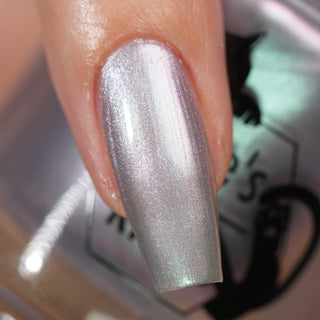 Image provided for Bee's Knees by a paid swatcher featuring the nail polish " My Little Miscreant "