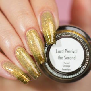 Image provided for Bee's Knees by a paid swatcher featuring the nail polish " Lord Percival the Second "