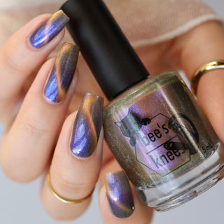 Image provided for Bee's Knees by a paid swatcher featuring the nail polish " Tether "