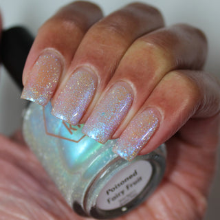 Image provided for Bee's Knees by a paid swatcher featuring the nail polish " Poisoned Fairy Fruit "