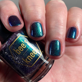 Image provided for Bee's Knees by a paid swatcher featuring the nail polish " Clarity "