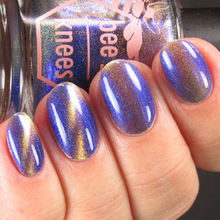Image provided for Bee's Knees by a paid swatcher featuring the nail polish " It Doesn't Know Any Better, But You Do "