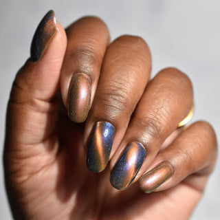 Image provided for Bee's Knees by a paid swatcher featuring the nail polish " Tether "