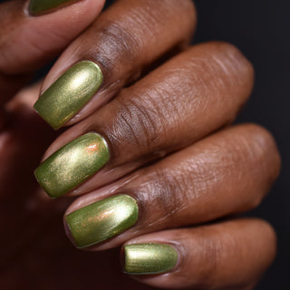 Image provided for Bee's Knees by a paid swatcher featuring the nail polish " This One is Declined "
