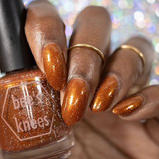 Image provided for Bee's Knees by a paid swatcher featuring the nail polish " You Remind Me That I'm Alive "