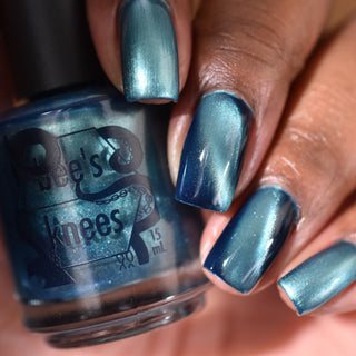 Image provided for Bee's Knees by a paid swatcher featuring the nail polish " I'm Tired of Starving "