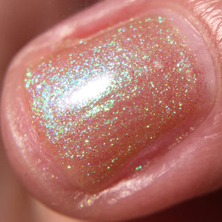 Image provided for Bee's Knees by a paid swatcher featuring the nail polish " Mirth "