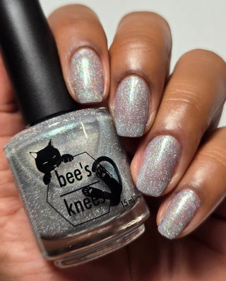 Image provided for Bee's Knees by a paid swatcher featuring the nail polish " The Source "