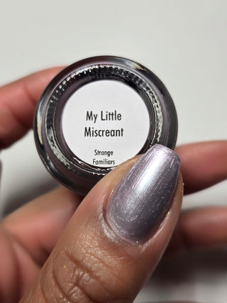 Image provided for Bee's Knees by a paid swatcher featuring the nail polish " My Little Miscreant "