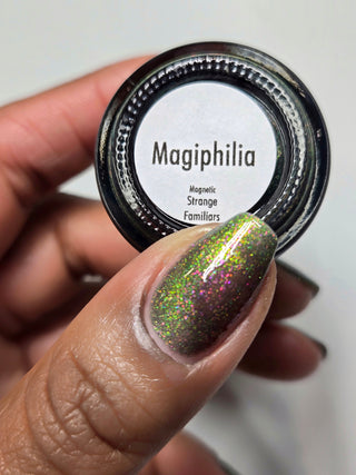 Image provided for Bee's Knees by a paid swatcher featuring the nail polish " Magiphilia "