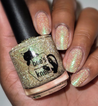 Image provided for Bee's Knees by a paid swatcher featuring the nail polish " Judgy Carlisle "
