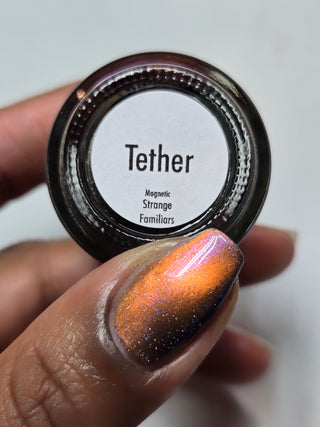 Image provided for Bee's Knees by a paid swatcher featuring the nail polish " Tether "