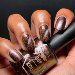 Image provided for Bee's Knees by a paid swatcher featuring the nail polish " That Goes Without Saying "