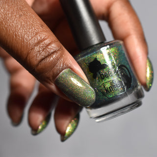 Image provided for Bee's Knees by a paid swatcher featuring the nail polish " Magiphilia "