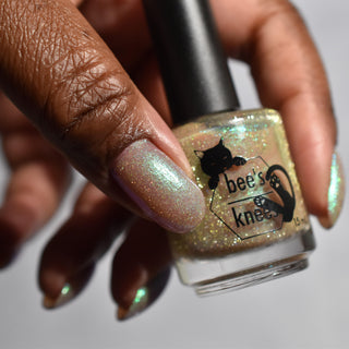 Image provided for Bee's Knees by a paid swatcher featuring the nail polish " Judgy Carlisle "