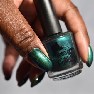 Image provided for Bee's Knees by a paid swatcher featuring the nail polish " This is Arkany "