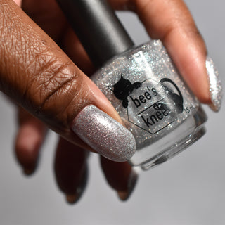Image provided for Bee's Knees by a paid swatcher featuring the nail polish " Hold Your Unicorns "