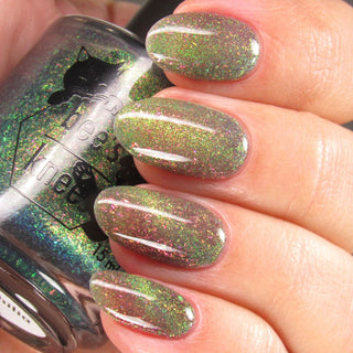 Image provided for Bee's Knees by a paid swatcher featuring the nail polish " Magiphilia "