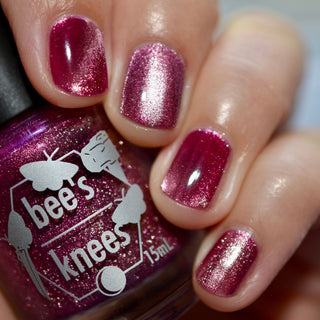 Image provided for Bee's Knees by a paid swatcher featuring the nail polish " I'm Prettier Than that Bitch Ever Was "