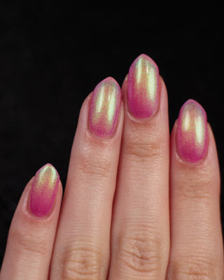Image provided for Bee's Knees by a paid swatcher featuring the nail polish " Lamentation "