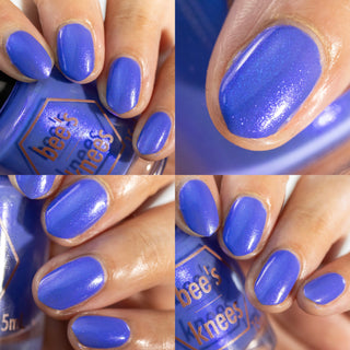 Image provided for Bee's Knees by a paid swatcher featuring the nail polish " Let's See the Stars "