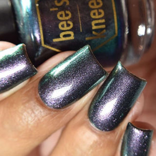 Image provided for Bee's Knees by a paid swatcher featuring the nail polish " Discord "