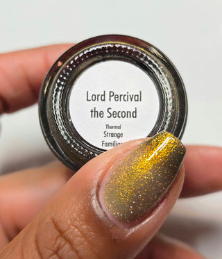 Image provided for Bee's Knees by a paid swatcher featuring the nail polish " Lord Percival the Second "
