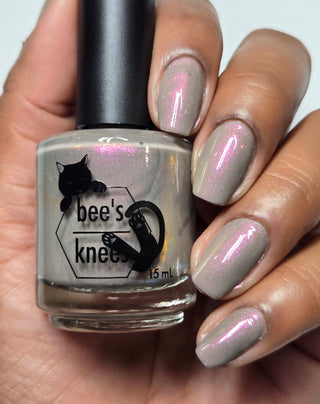 Image provided for Bee's Knees by a paid swatcher featuring the nail polish " Loving Someone is Not a Trap "