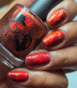 Image provided for Bee's Knees by a paid swatcher featuring the nail polish " Chained to the Desk "