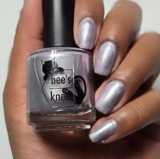 Image provided for Bee's Knees by a paid swatcher featuring the nail polish " My Little Miscreant "