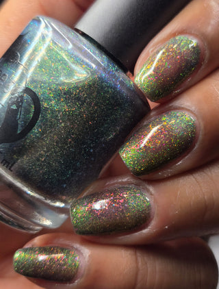 Image provided for Bee's Knees by a paid swatcher featuring the nail polish " Magiphilia "