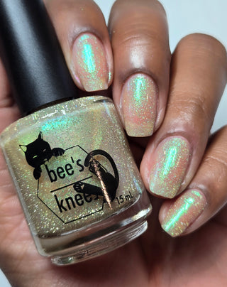 Image provided for Bee's Knees by a paid swatcher featuring the nail polish " Judgy Carlisle "