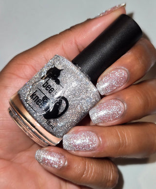 Image provided for Bee's Knees by a paid swatcher featuring the nail polish " Hold Your Unicorns "