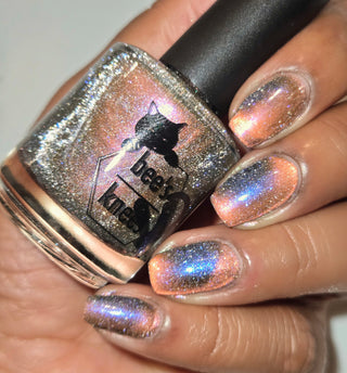 Image provided for Bee's Knees by a paid swatcher featuring the nail polish " Tether "