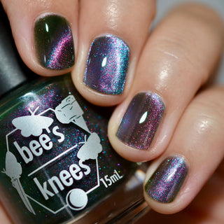 Image provided for Bee's Knees by a paid swatcher featuring the nail polish " Sprites "