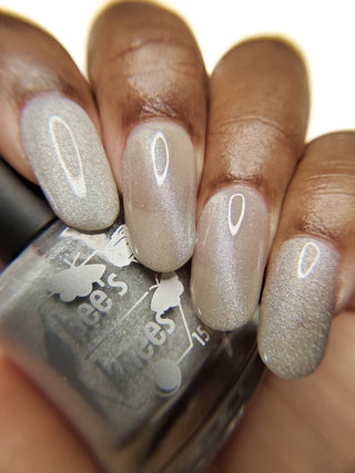 Image provided for Bee's Knees by a paid swatcher featuring the nail polish " And Yet "