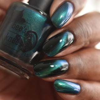 Image provided for Bee's Knees by a paid swatcher featuring the nail polish " This is Arkany "