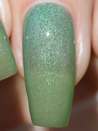 Image provided for Bee's Knees by a paid swatcher featuring the nail polish " I Really Liked Pudding "