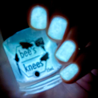 Image provided for Bee's Knees by a paid swatcher featuring the nail polish " And Yet "