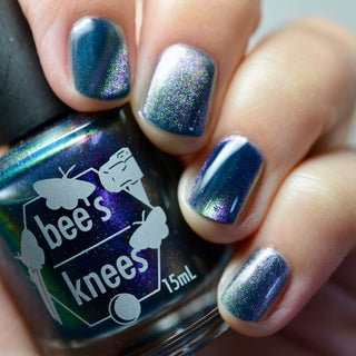 Image provided for Bee's Knees by a paid swatcher featuring the nail polish " Soon You Will Not Have to Drown "
