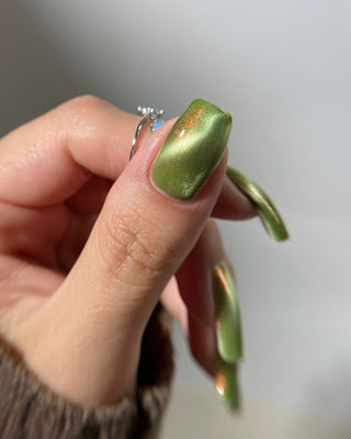 Image provided for Bee's Knees by a paid swatcher featuring the nail polish " This One is Declined "