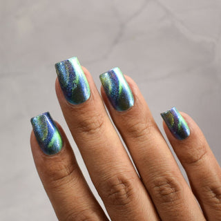 Image provided for Bee's Knees by a paid swatcher featuring the nail polish " In Seeking Life, I Created Death "